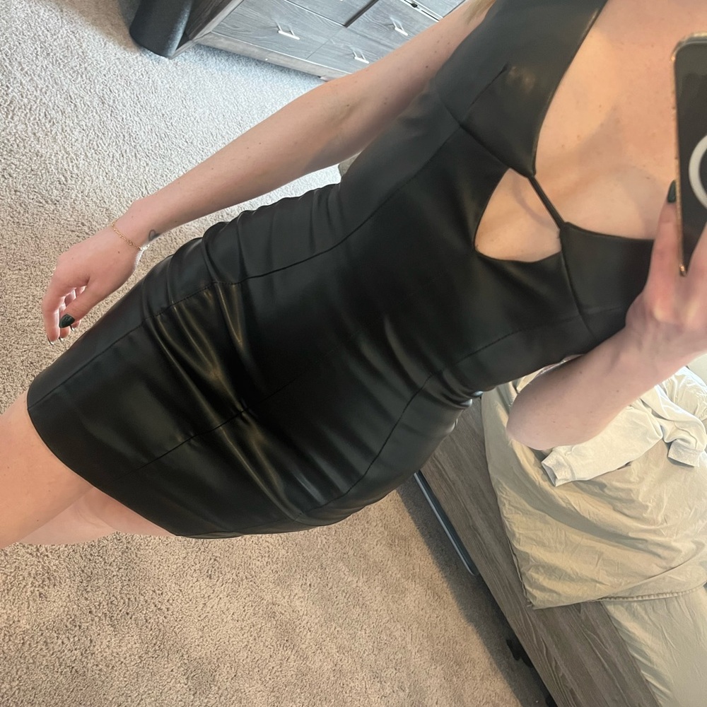 Babyboo faux leather mini